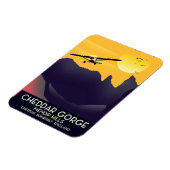 チェダー渓谷ヴィンテージ旅行ポスター。 マグネット (左側)