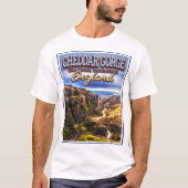 チェダー渓谷 – チェダー・サマセット英国 Tシャツ (正面)