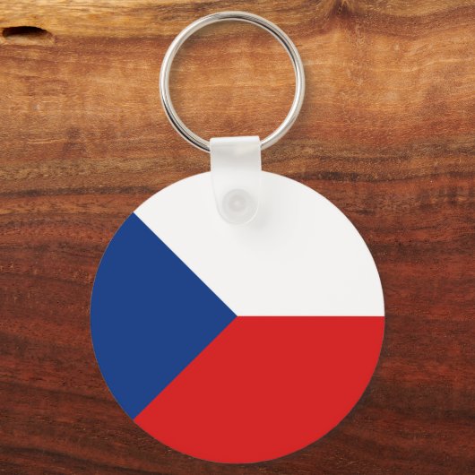 チェチアフィシェイ国旗のキーチェーン キーホルダー (正面)