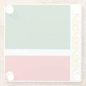 チェチェン共和国旗 ガラスコースター (裏面)