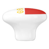 チェチェン共和国旗 セラミックノブ (側面)