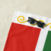 チェチェン共和国旗 ビーチタオル (インサイチュ)