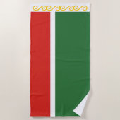 チェチェン共和国旗 ビーチタオル (正面)