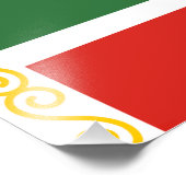 チェチェン共和国旗 フォトプリント            (角)