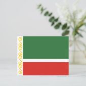 チェチェン共和国旗 ポストカード (スタンド正面)