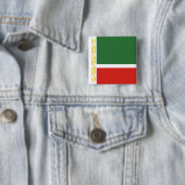 チェチェン共和国旗 缶バッジ (インサイチュ)