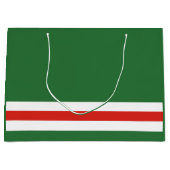 チェチェン共和国（イチケリア）の旗 ラージペーパーバッグ (正面)