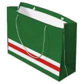 チェチェン共和国（イチケリア）の旗 ラージペーパーバッグ (裏面アングル)