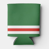 チェチェン共和国（イチケリア）の旗 缶クーラー (正面)