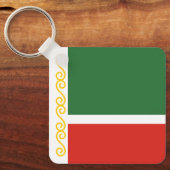 チェチェン国旗 キーホルダー (正面)