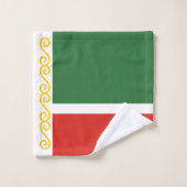 チェチェン国旗 バスタオルセット (ウォッシュタオル)