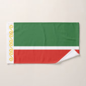 チェチェン国旗 バスタオルセット (ハンドタオル)