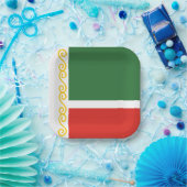 チェチェン国旗 ペーパープレート (パーティー)