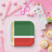 チェチェン国旗 ペーパープレート (パーティー)