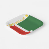 チェチェン国旗 ペーパープレート (傾斜あり)