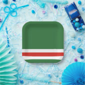 チェチェン国旗 ペーパープレート (パーティー)