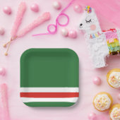 チェチェン国旗 ペーパープレート (パーティー)