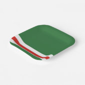 チェチェン国旗 ペーパープレート (傾斜あり)