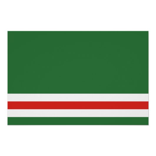 チェチェン国旗 ポスター (正面)