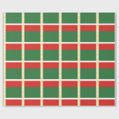 チェチェン国旗 ラッピングペーパー (フラット)