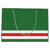 チェチェン国旗 ラージペーパーバッグ (裏面)