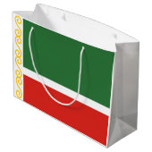 チェチェン国旗 ラージペーパーバッグ (裏面アングル)