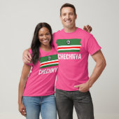 チェチェン・チェチェン国旗がアクティブ Tシャツ (ユニセックス)