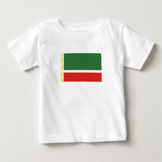チェチェン フラグ ベビーTシャツ (正面)