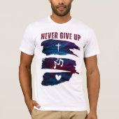 チェッおもしろいスアップし与えたTシャツ Tシャツ (正面)