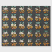 チェッおもしろいスプレイヤーへのギフト ラッピングペーパー (フラット)