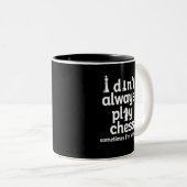 チェッおもしろいスプレイヤーI常にチェッ遊ス ツートーンマグカップ (正面右)