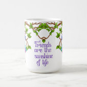 チェッお洒落カーボードバードハウス コーヒーマグカップ (中央)