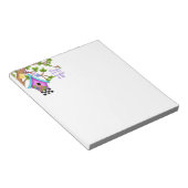 チェッお洒落カーボードバードハウス ノートパッド (アングル)