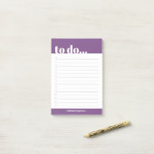 チェッはっきりしたク付きリストを実行するには ポストイット (デスク上)