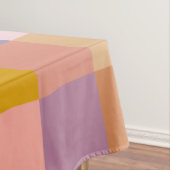 チェッカラフルカーボード幾何自然紫 テーブルクロス (インサイチュ)