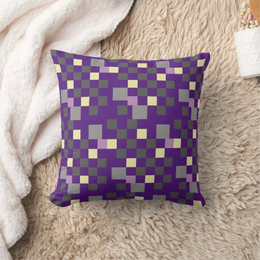 チェッカラフルカー クッション (ブランケット)