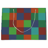 チェッカラフルカー ラージペーパーバッグ (正面)