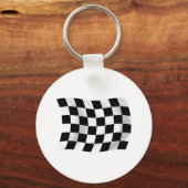 チェッカーフラグのキーチェーン キーホルダー (正面)