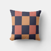 チェッカーボカラフルードのチェック クッション (正面)