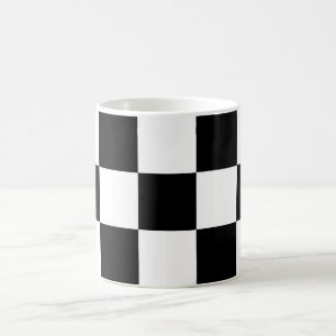 チェッカーボードのコーヒー・マグ コーヒーマグカップ