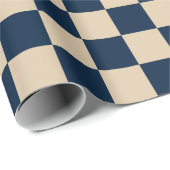 チェッカーボードのチェックジオメトリチェックパターン ラッピングペーパー (ロールコーナー)