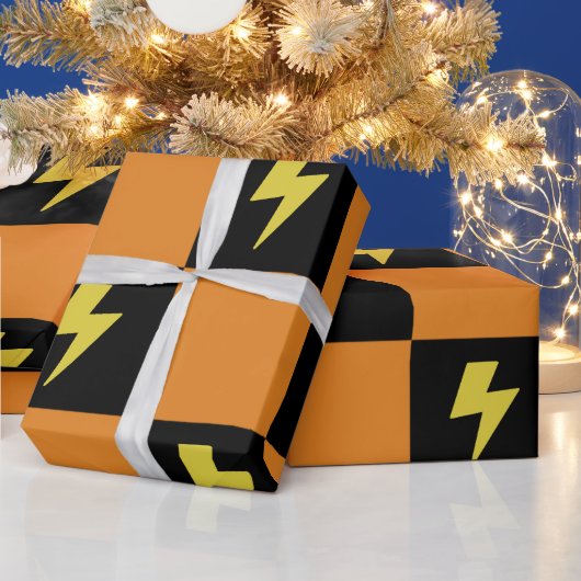 チェッカーボードのフラッシュサインのパターン, Y2K ラッピングペーパー (クリスマス)