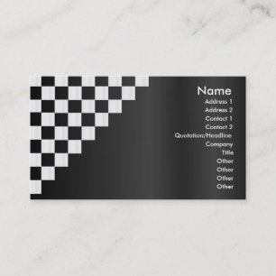 チェッカーボードのプロフィールカード 名刺