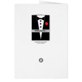 チェッカーボードのボーダーと私達の結婚式を行って下さい (裏面)