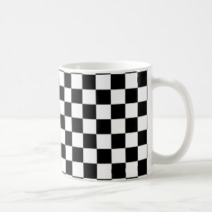 チェッカーボードのマグ コーヒーマグカップ