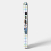 チェッカーボードの背景のウサギ by Natasha Us Case-Mate iPhoneケース (裏面 / 左)