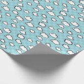 チェッカーボードの雲の包装紙 ラッピングペーパー (角)