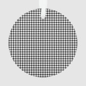 チェッカーボードイニシャルスクールカラーズスポーツチーム オーナメント (裏面)