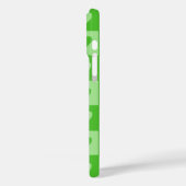 チェッカーボードグリーンハートパターン電話ケース Case-Mate iPhoneケース (裏面 / 左)