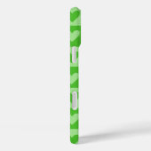 チェッカーボードグリーンハートパターン電話ケース Case-Mate iPhoneケース (裏面 / 右)